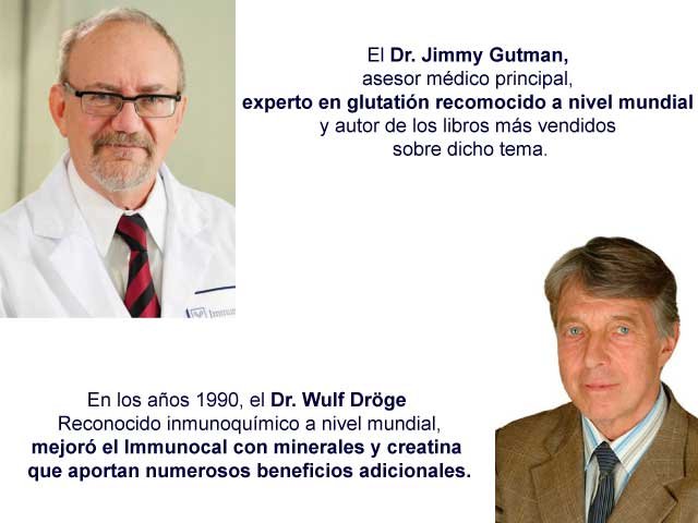 El Dr. Jimmy Gutman, es experto en glutatión reconocido a nivel mundial.
El Dr Wulf mejoró el Immunocal, con minerales y creatina que aportan numeros beneficios adicionales.  